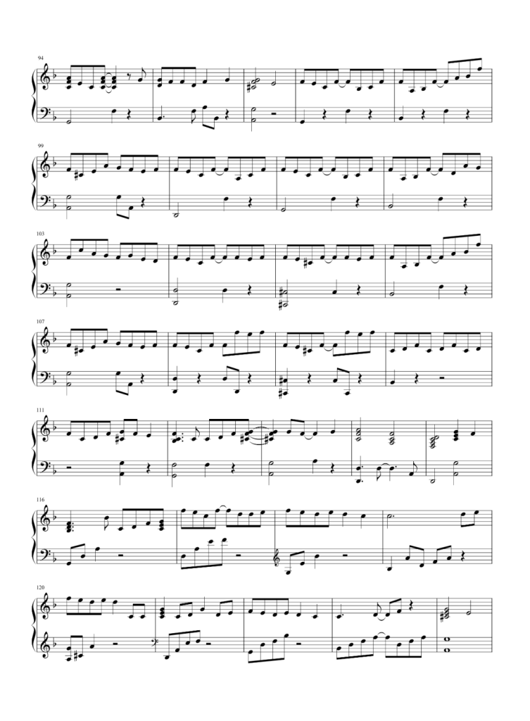 人鱼的眼泪 钢琴五线谱