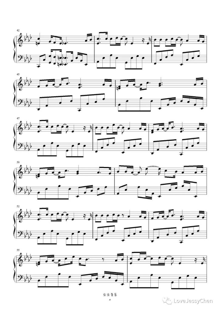 我依然是你的情人 钢琴曲谱 - 李玟