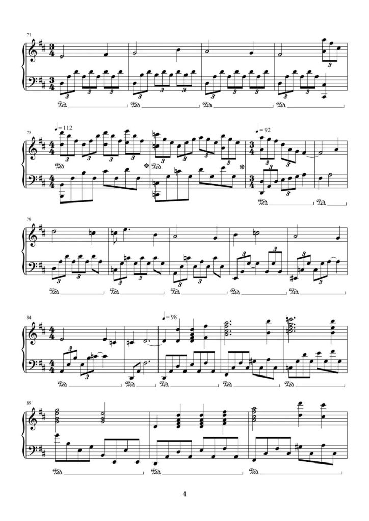 The Ludlows 钢琴曲谱 -  电影 燃情岁月 主题曲