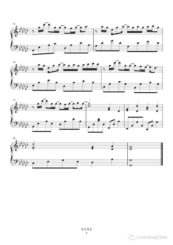 我想我会 钢琴曲谱 - 尹露浠 