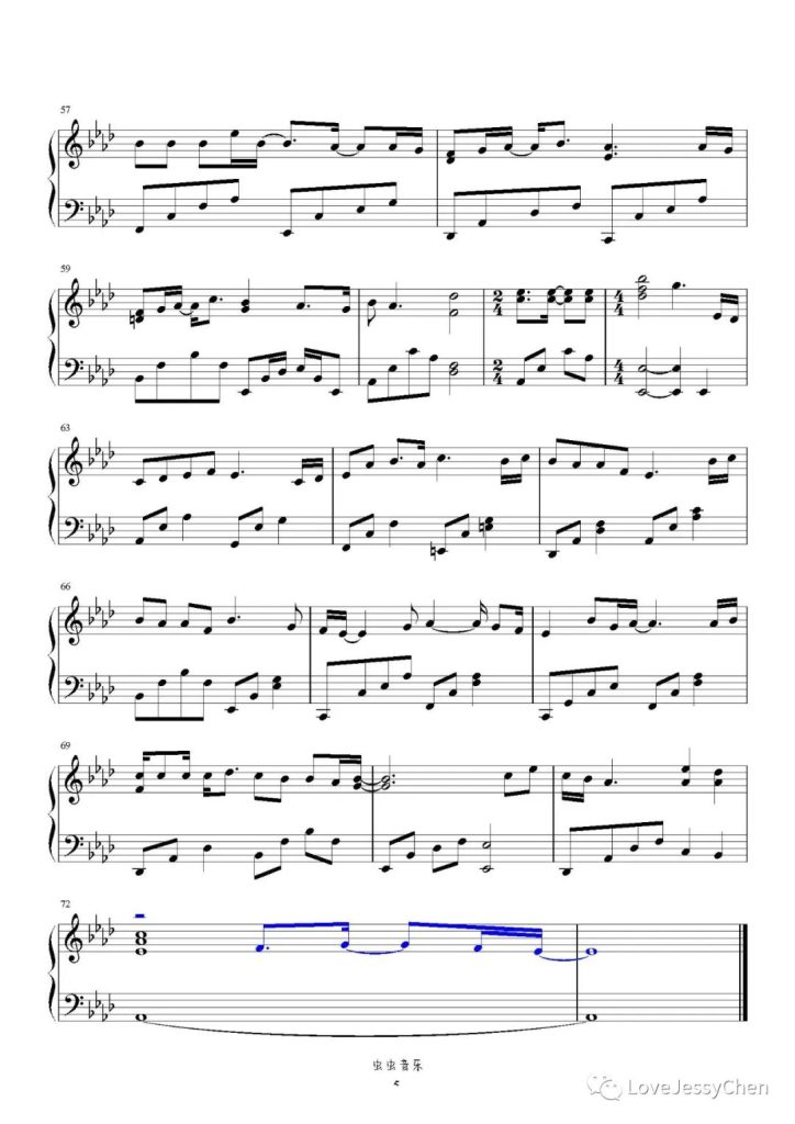 我依然是你的情人 钢琴曲谱 - 李玟