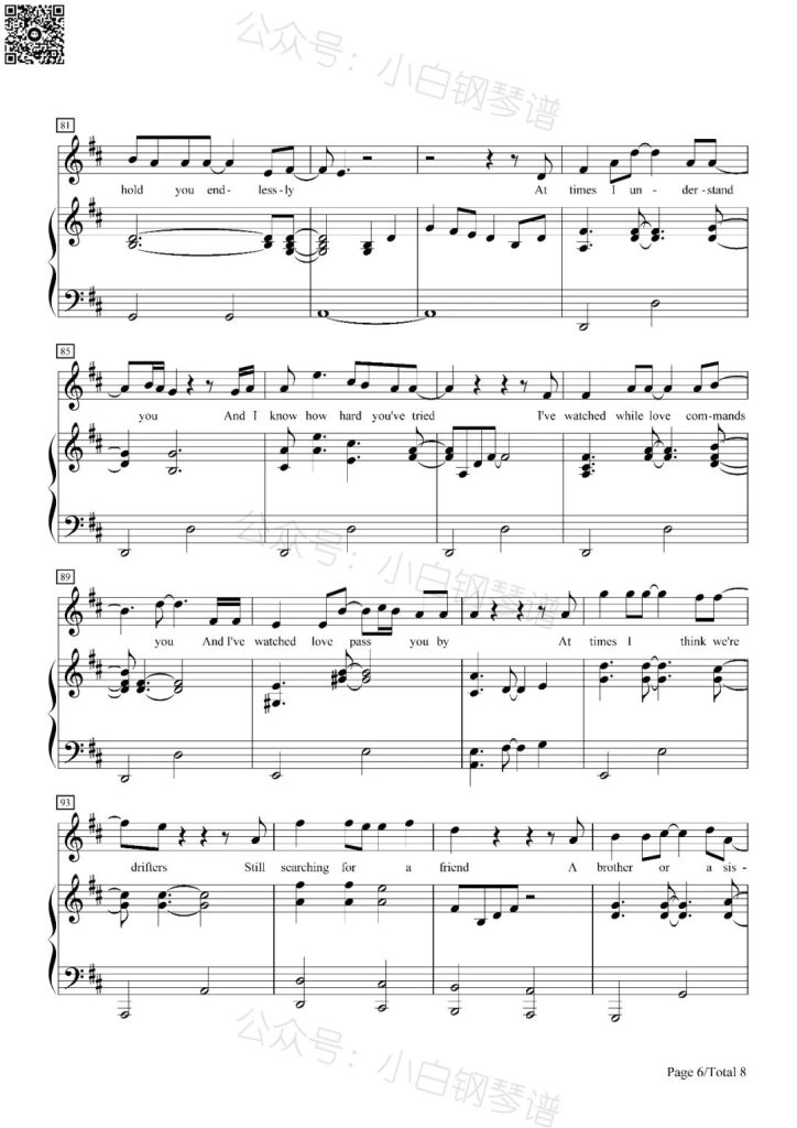 Sometimes When We Touch 钢琴曲谱 - Dan Hill