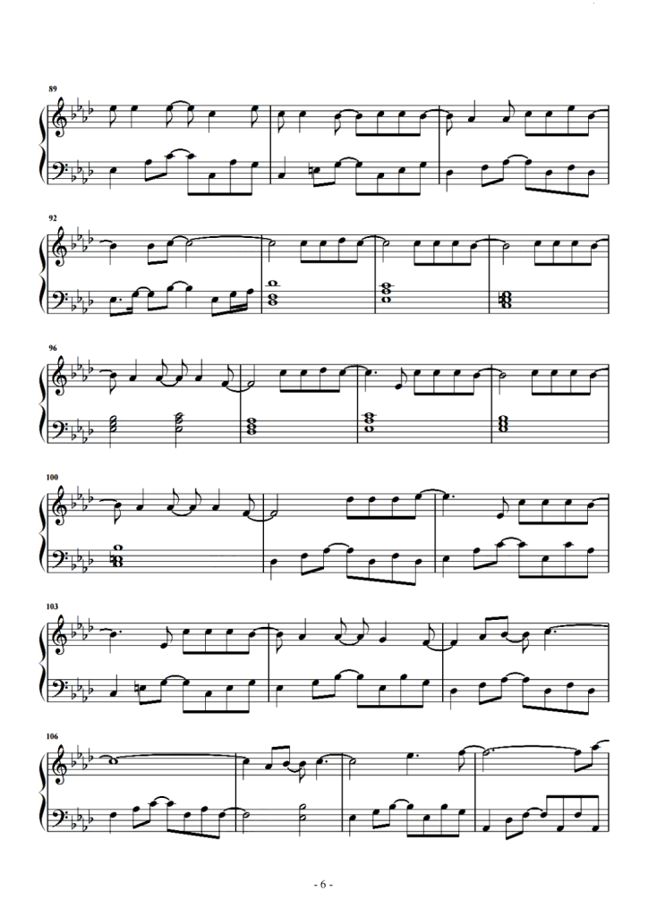 凄美地 钢琴曲谱 -郭顶