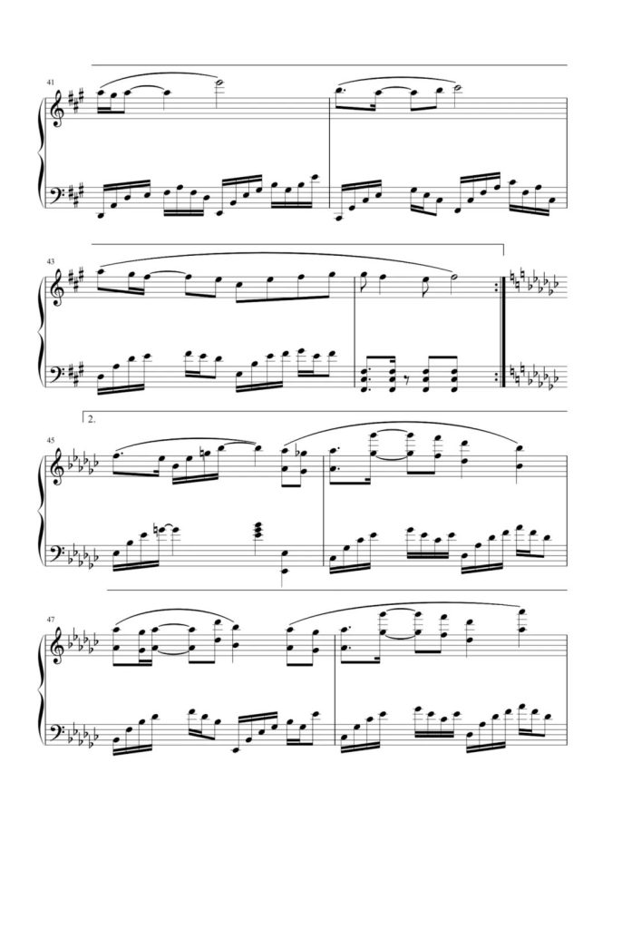 一花一剑 钢琴曲谱 - 《天官赐福》插曲