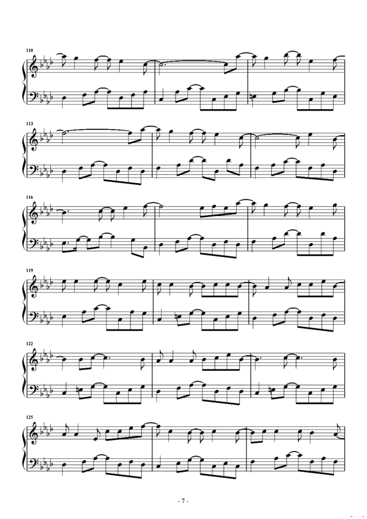 凄美地 钢琴曲谱 -郭顶