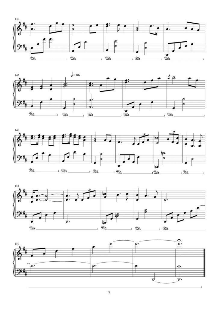 The Ludlows 钢琴曲谱 -  电影 燃情岁月 主题曲