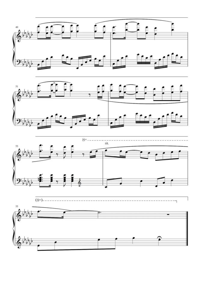 一花一剑 钢琴曲谱 - 《天官赐福》插曲