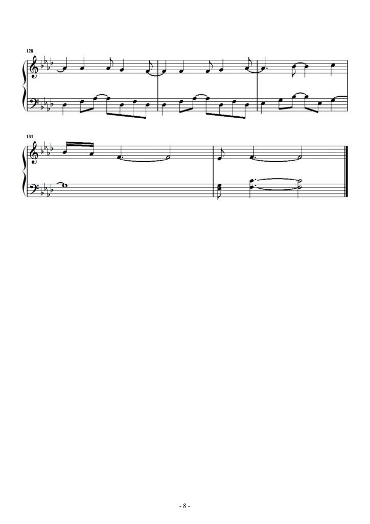 凄美地 钢琴曲谱 -郭顶