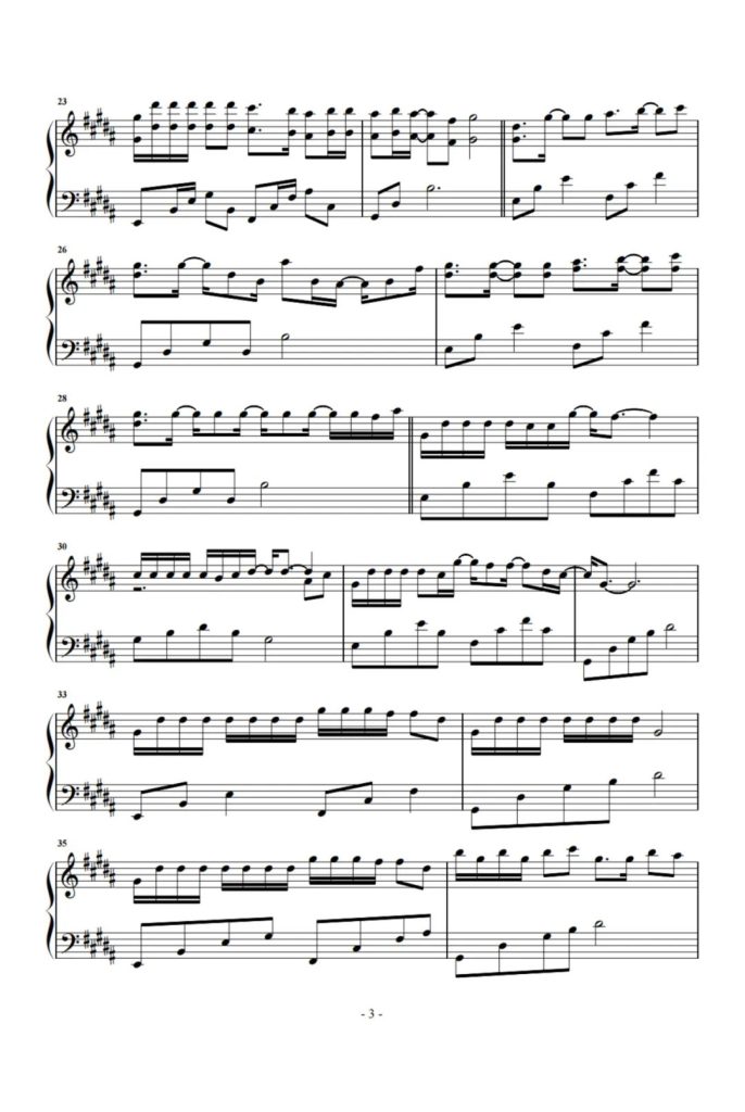 海市蜃楼 钢琴曲谱-三叔说 热门单曲