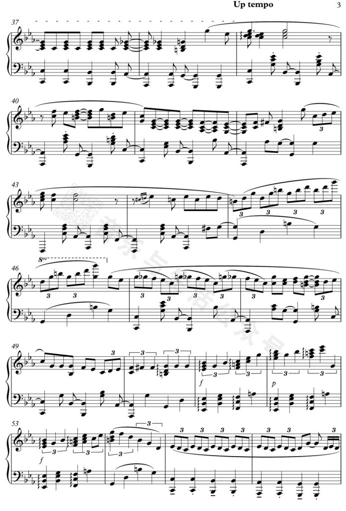 夏日时光 Summertime 钢琴曲谱  - 格什温经典名曲