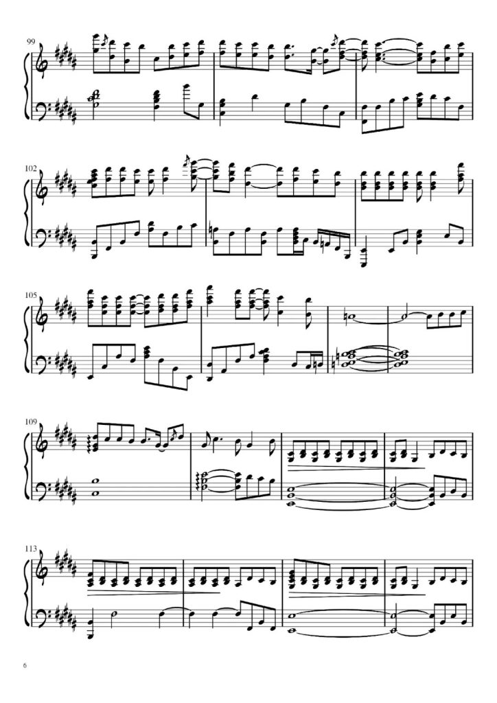 爸爸妈妈  钢琴曲谱 - 李荣浩