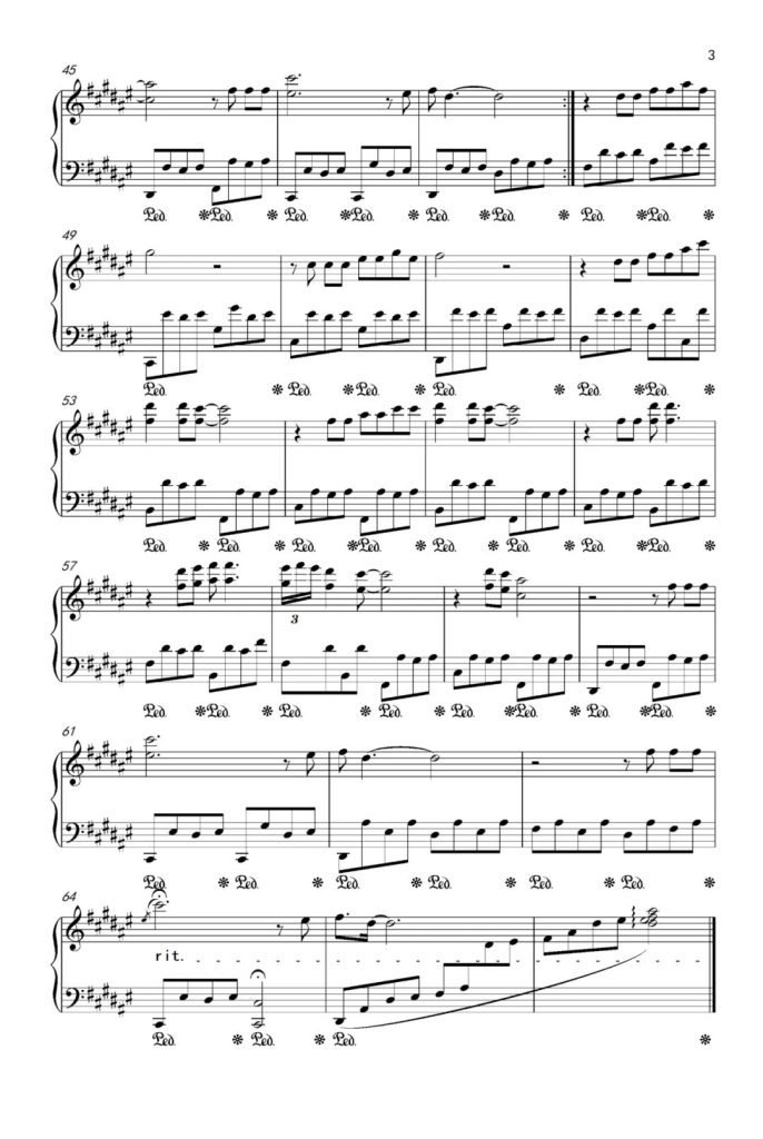 The Sound of Silence 寂静之声 钢琴曲谱