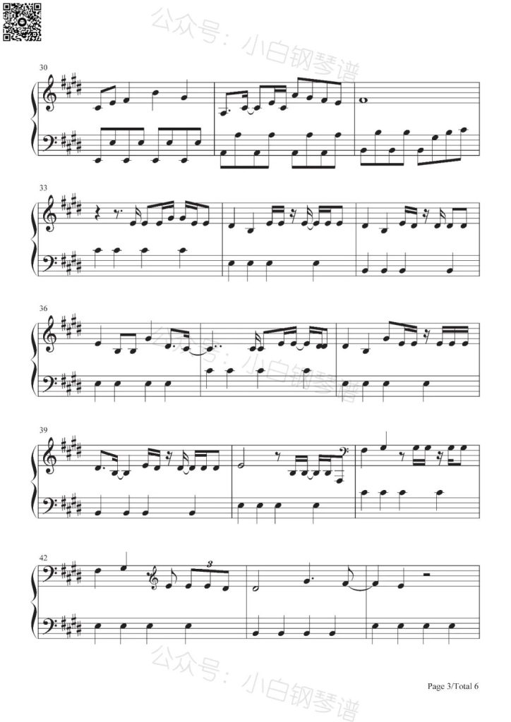 Seven 钢琴曲谱- Taylor Swift