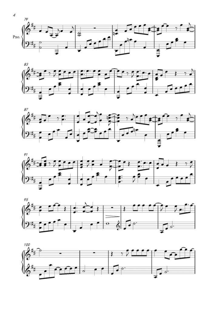 你还要我怎样 钢琴曲谱 - 薛之谦