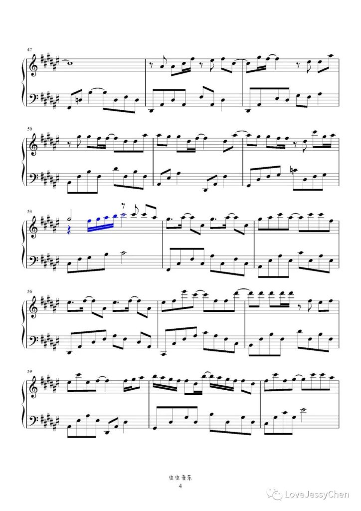 扑火 钢琴曲谱 - 黄丽玲