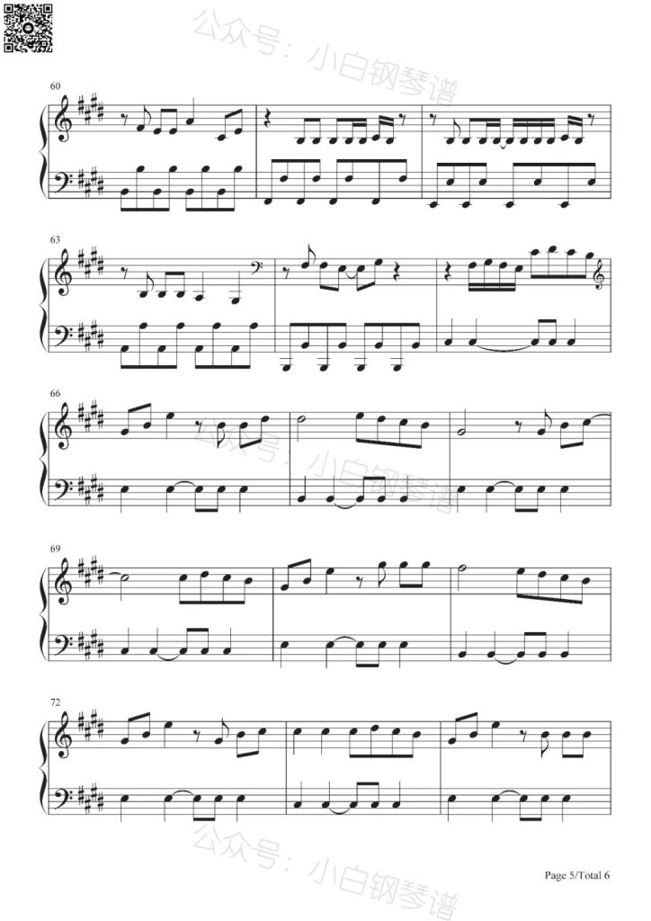 Seven 钢琴曲谱- Taylor Swift