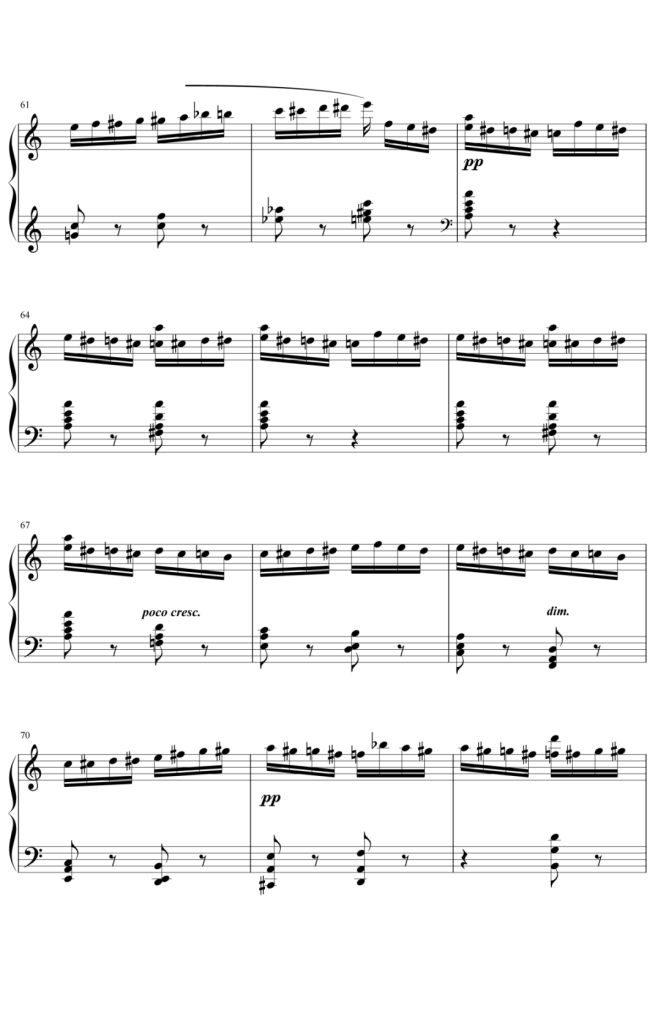 野蜂飞舞  钢琴谱 C调