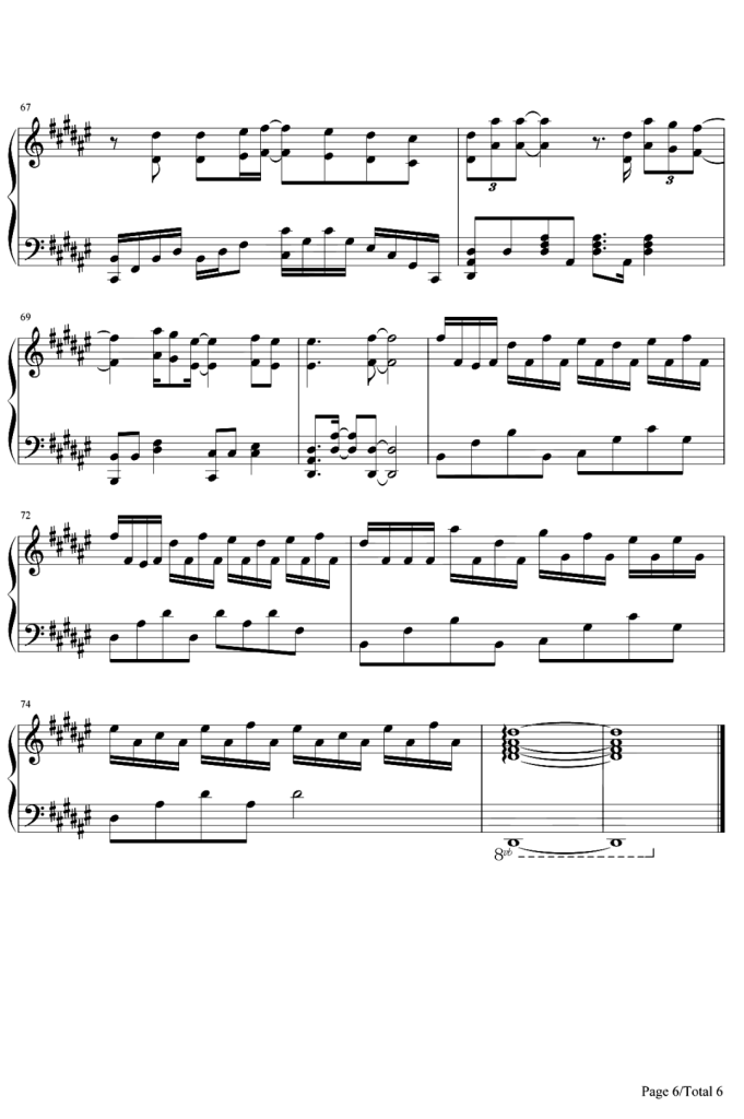 焚情 钢琴谱-张信哲