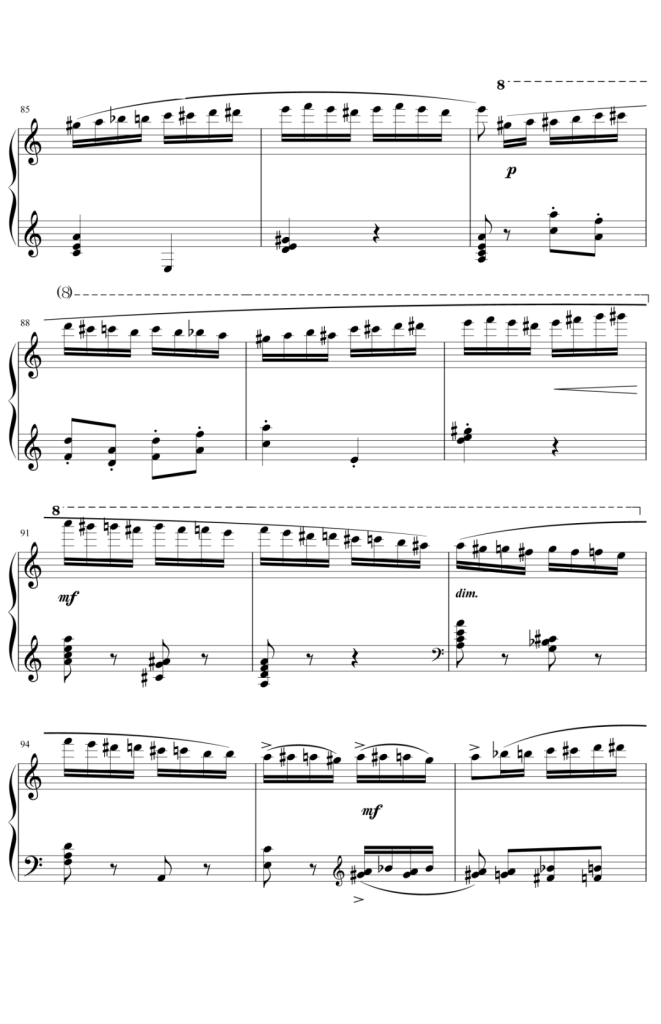 野蜂飞舞  钢琴谱 C调