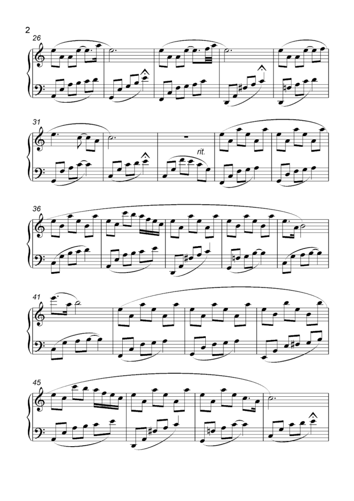 Snow forest 钢琴谱 - Missa Johnouchi