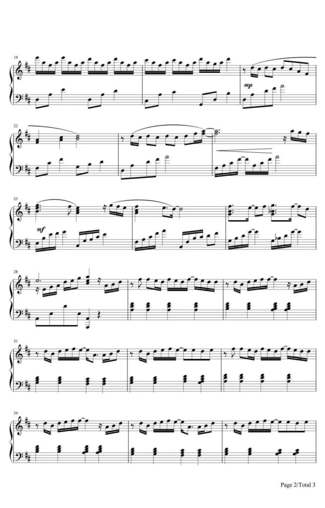 小情歌 钢琴谱 - 苏打绿