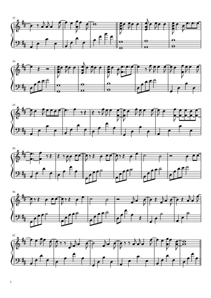 Young and Beautiful 钢琴曲谱 - 了不起的盖茨比经典配乐