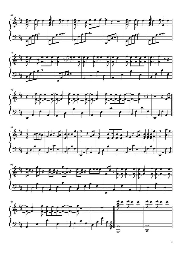 Young and Beautiful 钢琴曲谱 - 了不起的盖茨比经典配乐