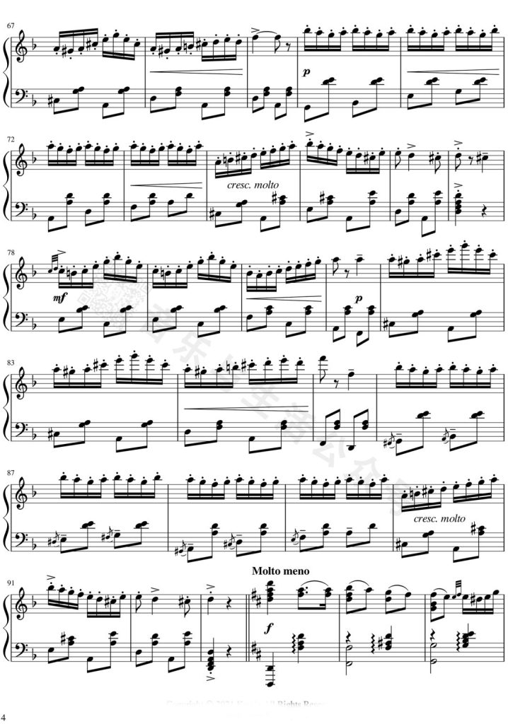 查尔达什舞曲 钢琴谱