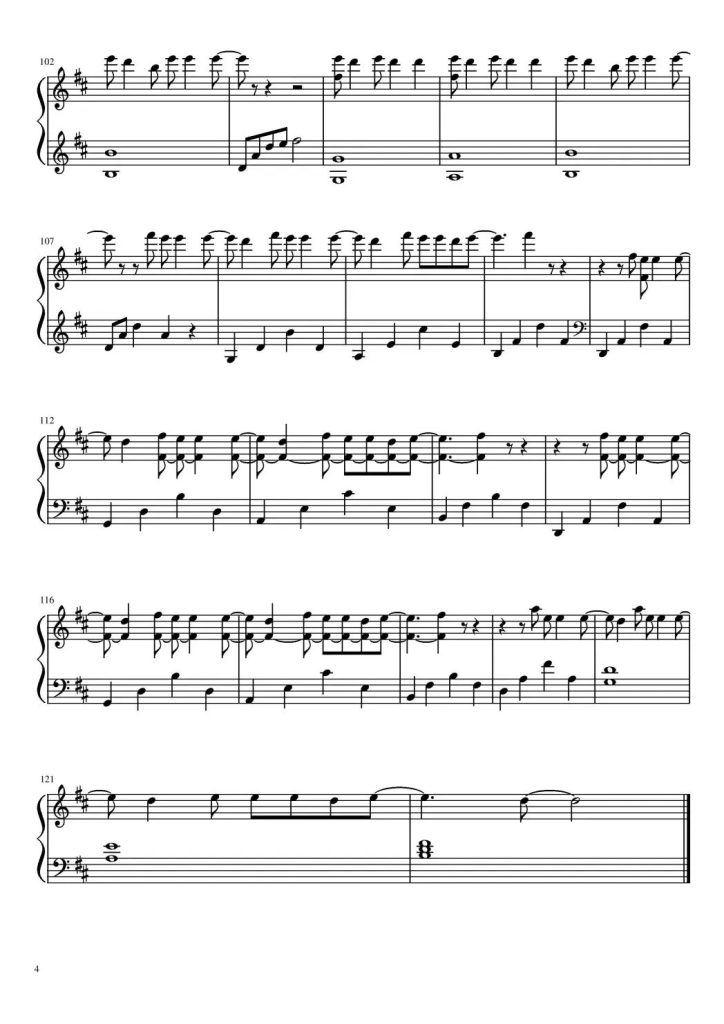 Young and Beautiful 钢琴曲谱 - 了不起的盖茨比经典配乐