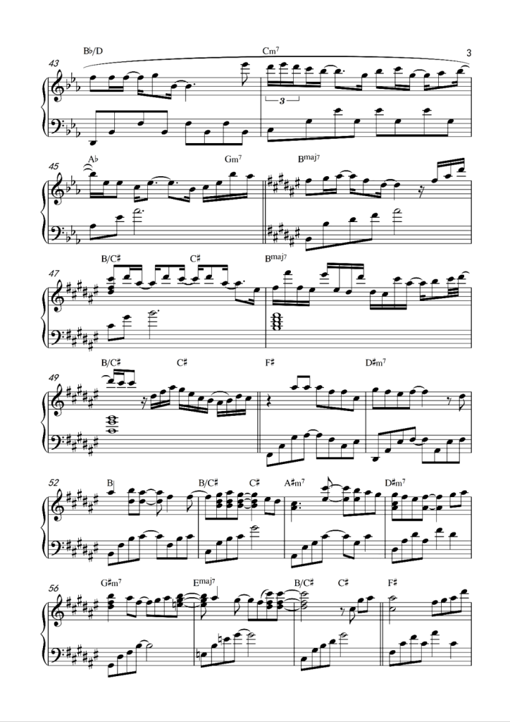 独家记忆 钢琴曲谱