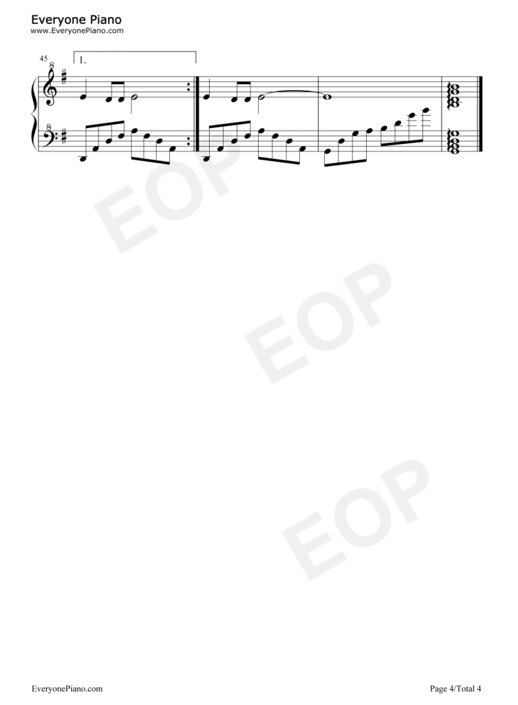 天竺少女 钢琴曲谱-西游记插曲 - 李玲玉