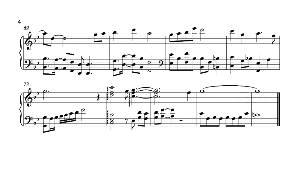 菩提偈 钢琴谱 - 刘惜君