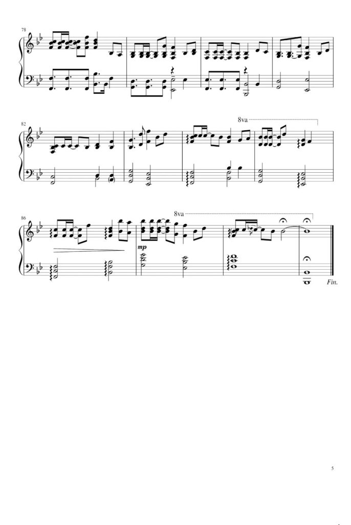 Way Back Home 钢琴曲谱 -网红神曲 -SHAUN