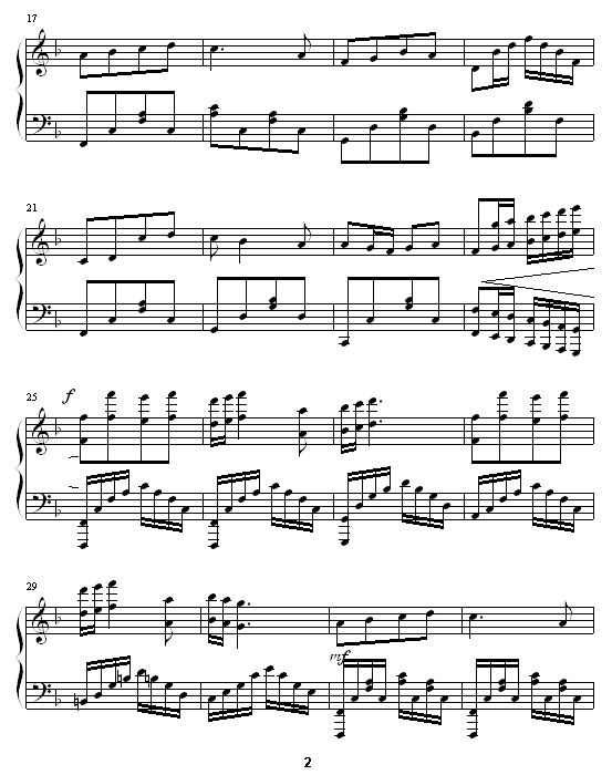 共和国之恋 钢琴谱-专题片《共和国之恋》主题曲