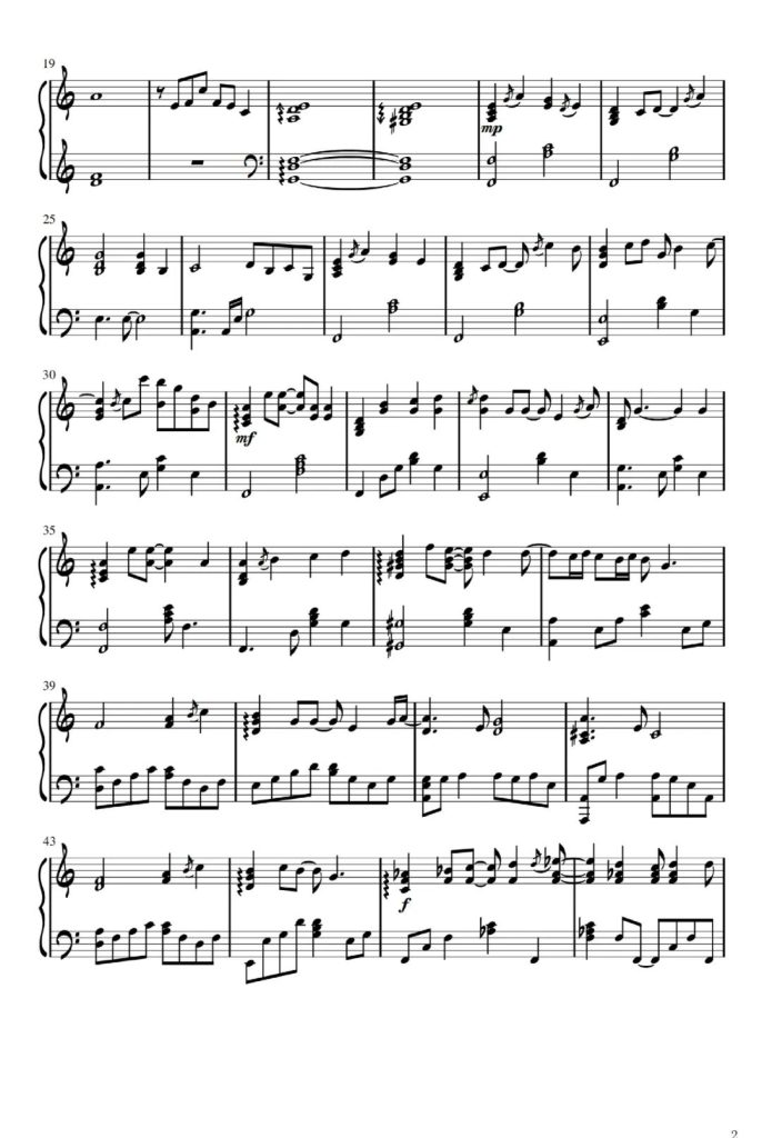 如果声音不记得 钢琴曲谱 - 如果思念有声音，我想让你听得到