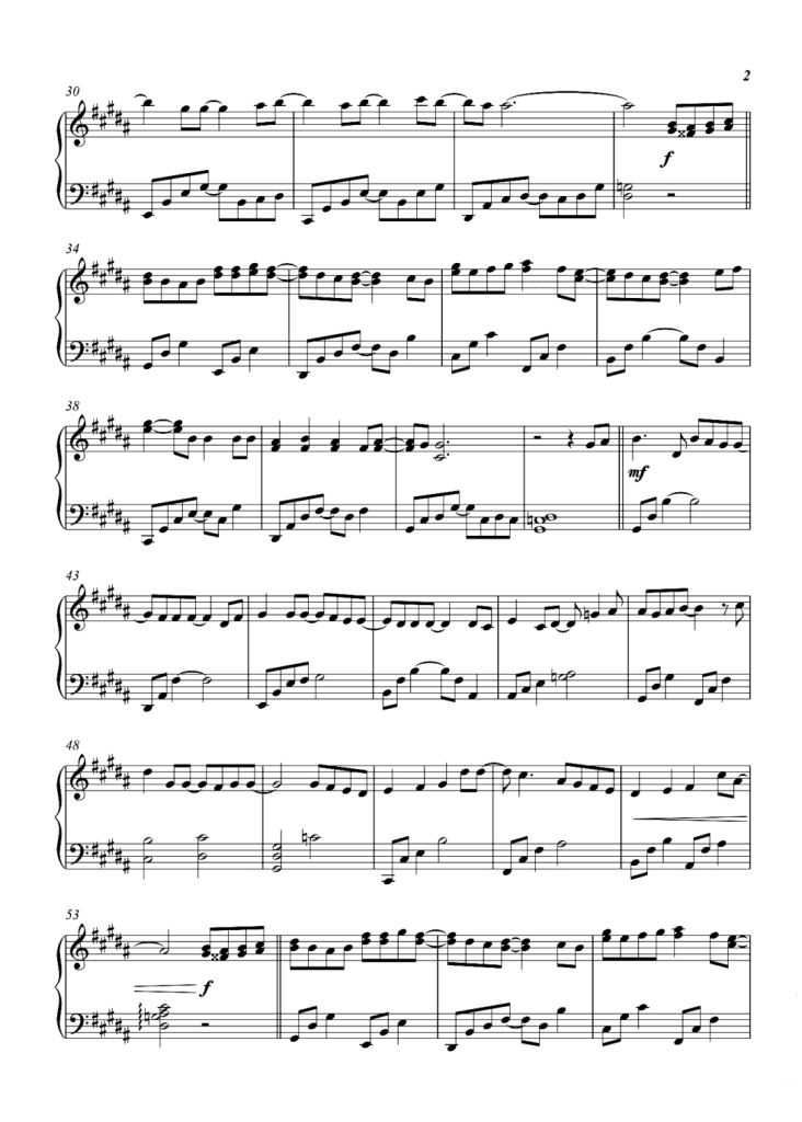 Dear friends 亲爱的朋友 钢琴曲谱 - 动画《海贼王》片尾曲