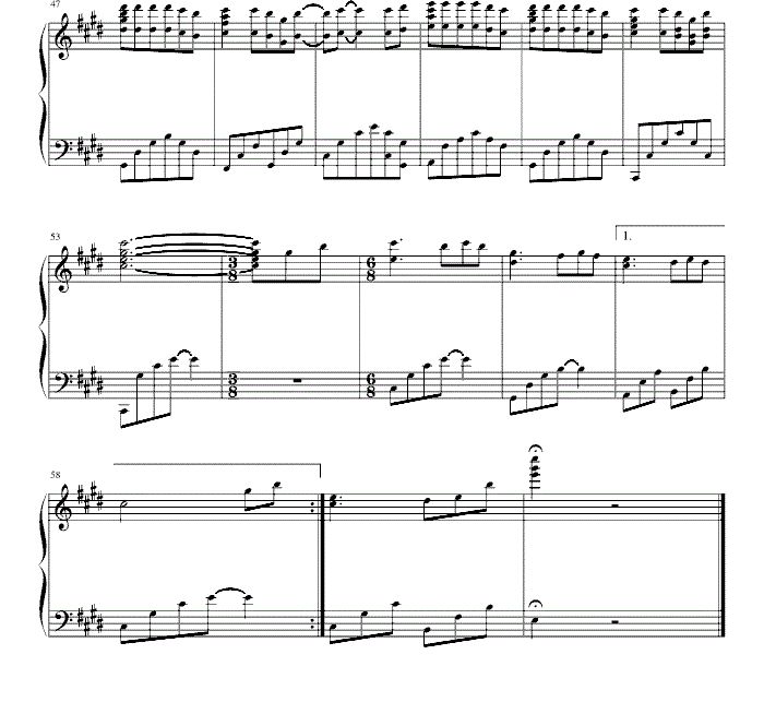 单身情歌 钢琴谱 - 林志炫