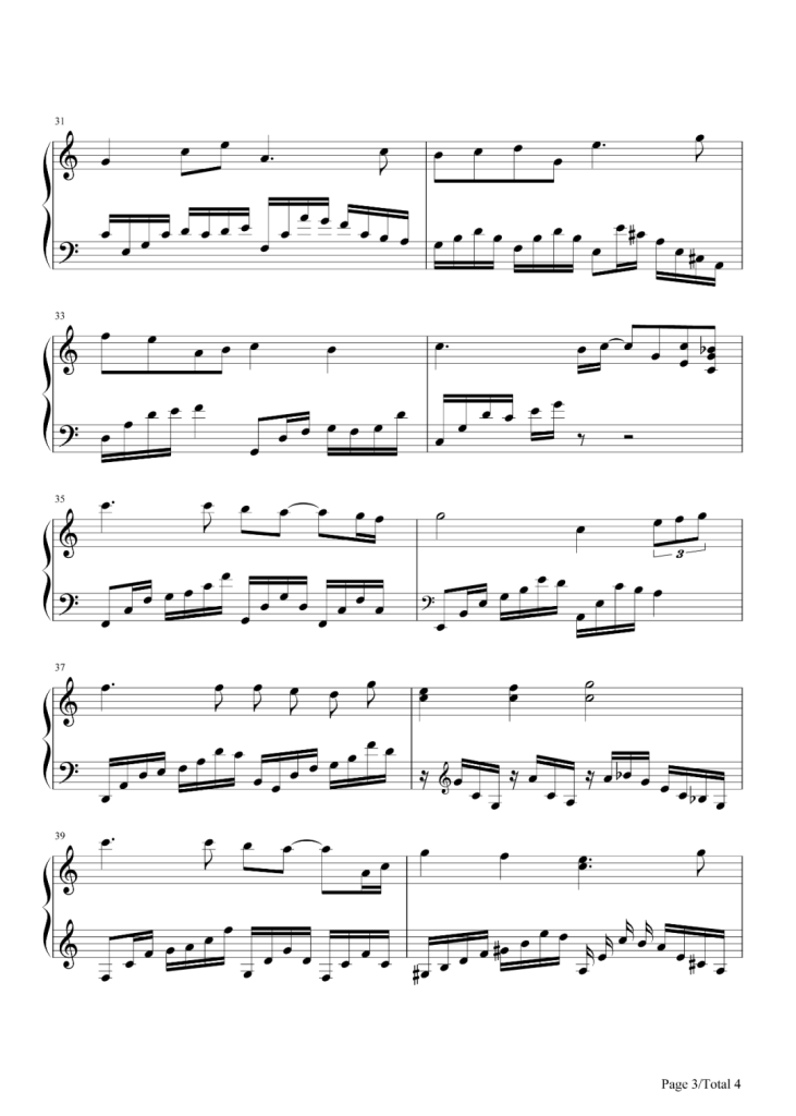 最好的未来 钢琴谱