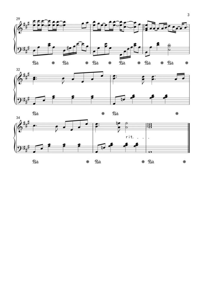 明明就 钢琴曲谱-海鸥不再眷恋大海，可以飞更远 -周杰伦