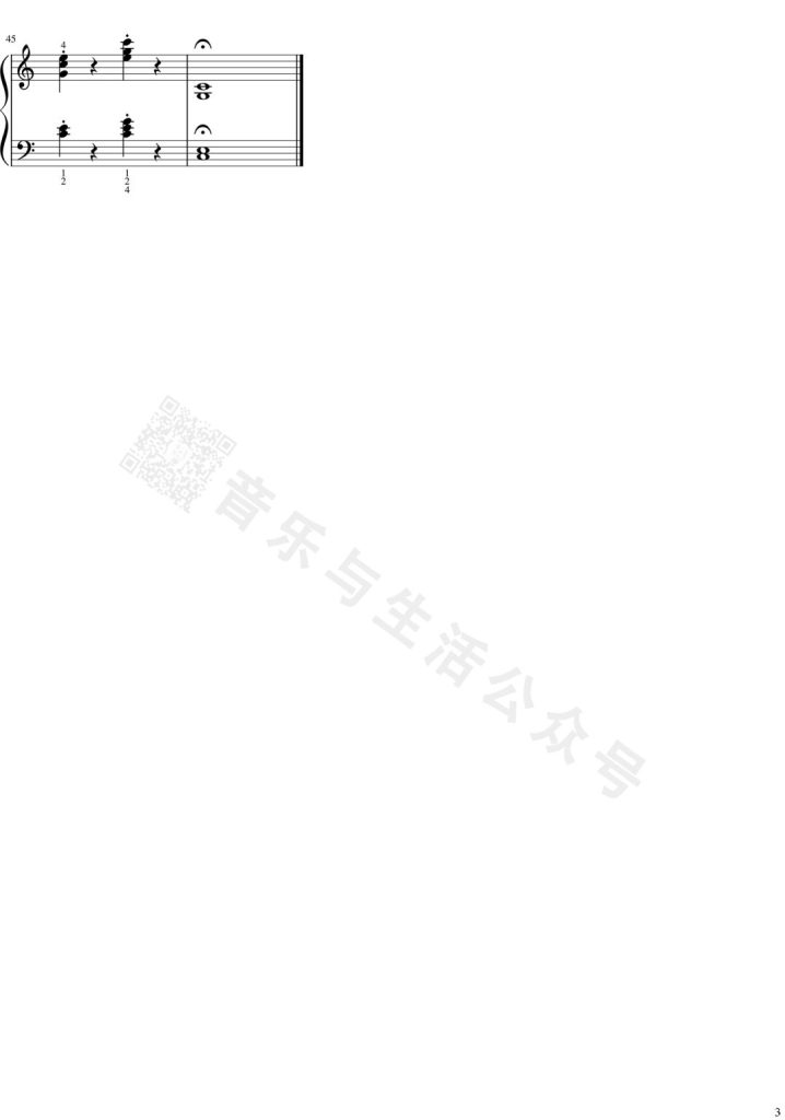 骑士 布格缪勒 Op.100 No. 25  钢琴谱