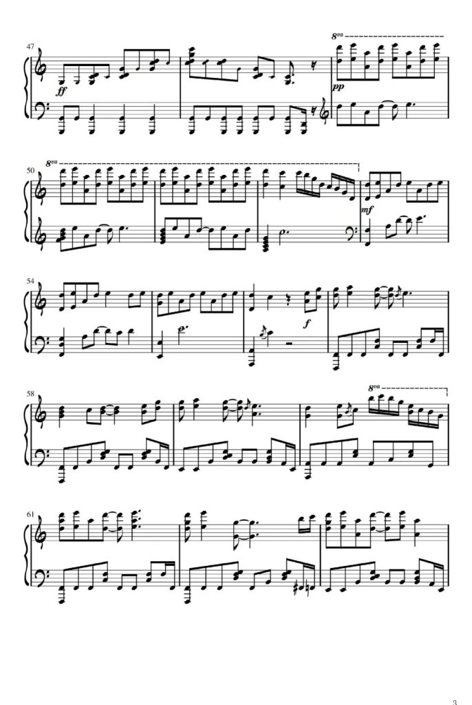 如果声音不记得 钢琴曲谱 - 如果思念有声音，我想让你听得到