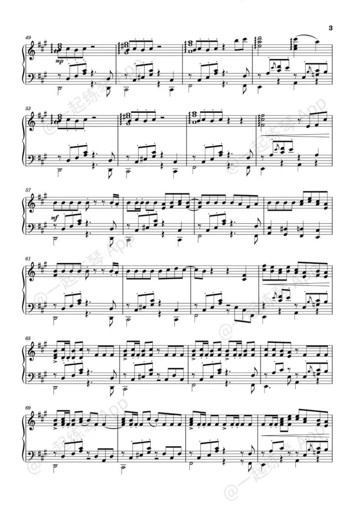 圣诞星 钢琴谱 - 周杰伦