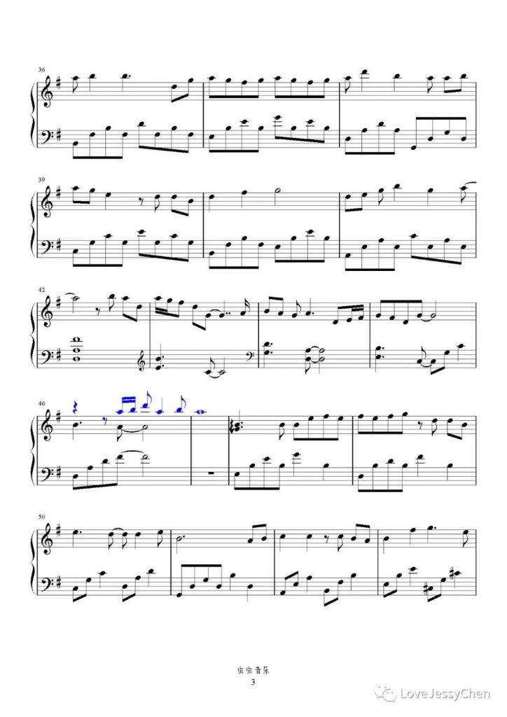 旁观者 钢琴曲谱 -尹昔眠