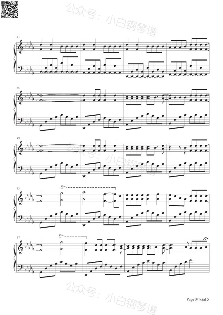 Whatever It Takes 钢琴谱-Imagine Dragons 梦龙乐队