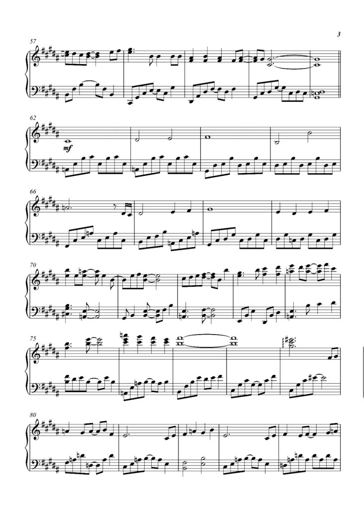 Dear friends 亲爱的朋友 钢琴曲谱 - 动画《海贼王》片尾曲