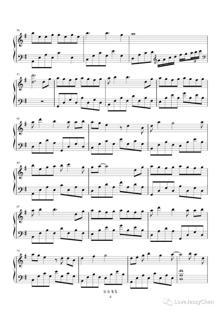 旁观者 钢琴曲谱 -尹昔眠