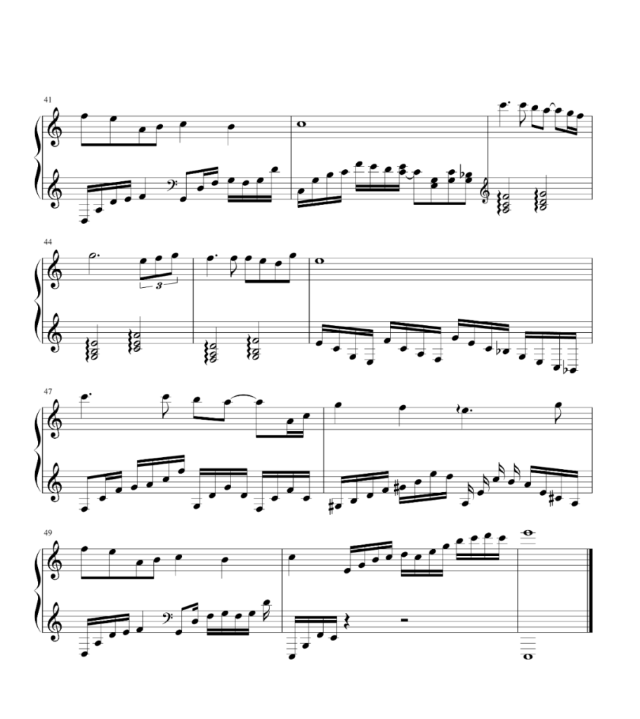 最好的未来 钢琴谱