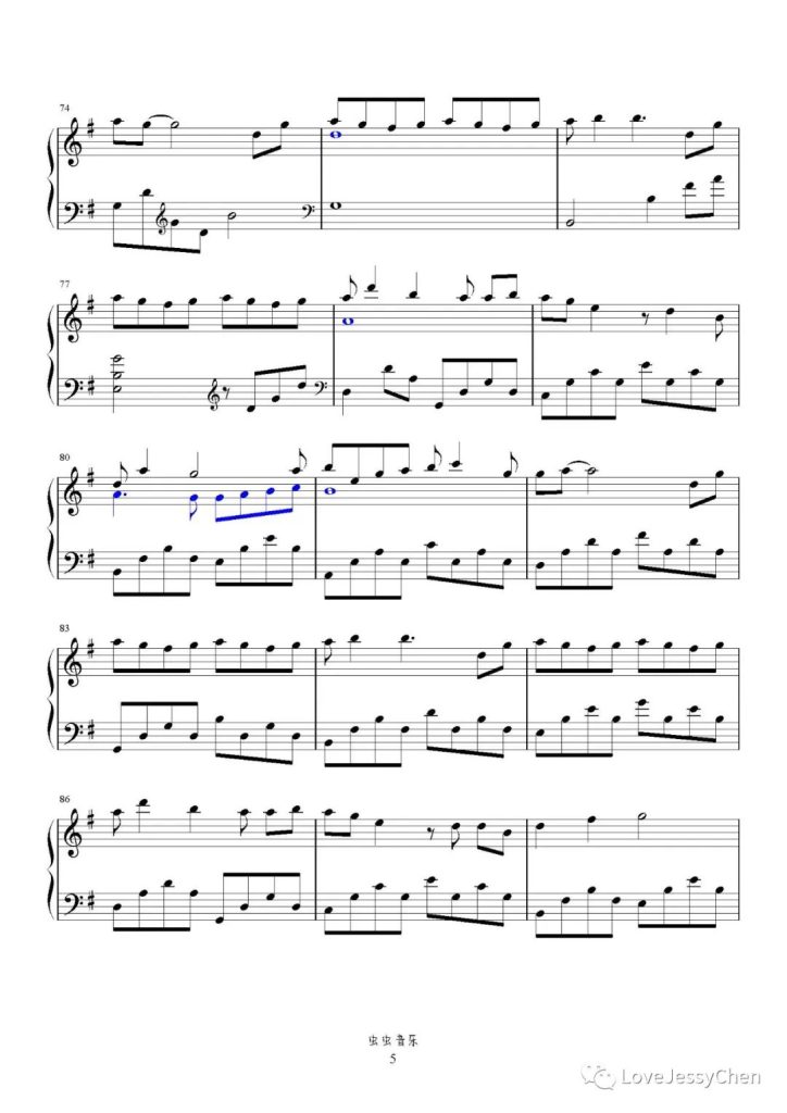 旁观者 钢琴曲谱 -尹昔眠