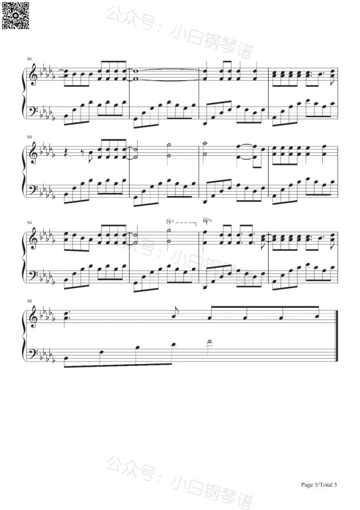 Whatever It Takes 钢琴谱-Imagine Dragons 梦龙乐队