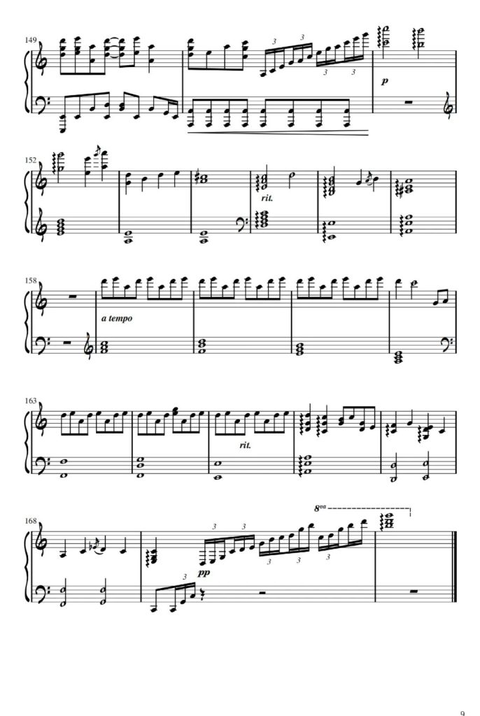 如果声音不记得 钢琴曲谱 - 如果思念有声音，我想让你听得到